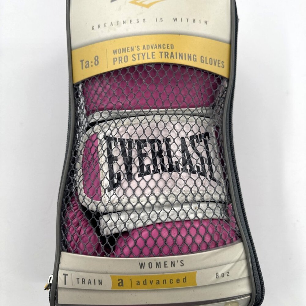 EVERLAST Pro Style Training Gloves Elite Boxing 8 oz PINK Advanced Sparring NEW